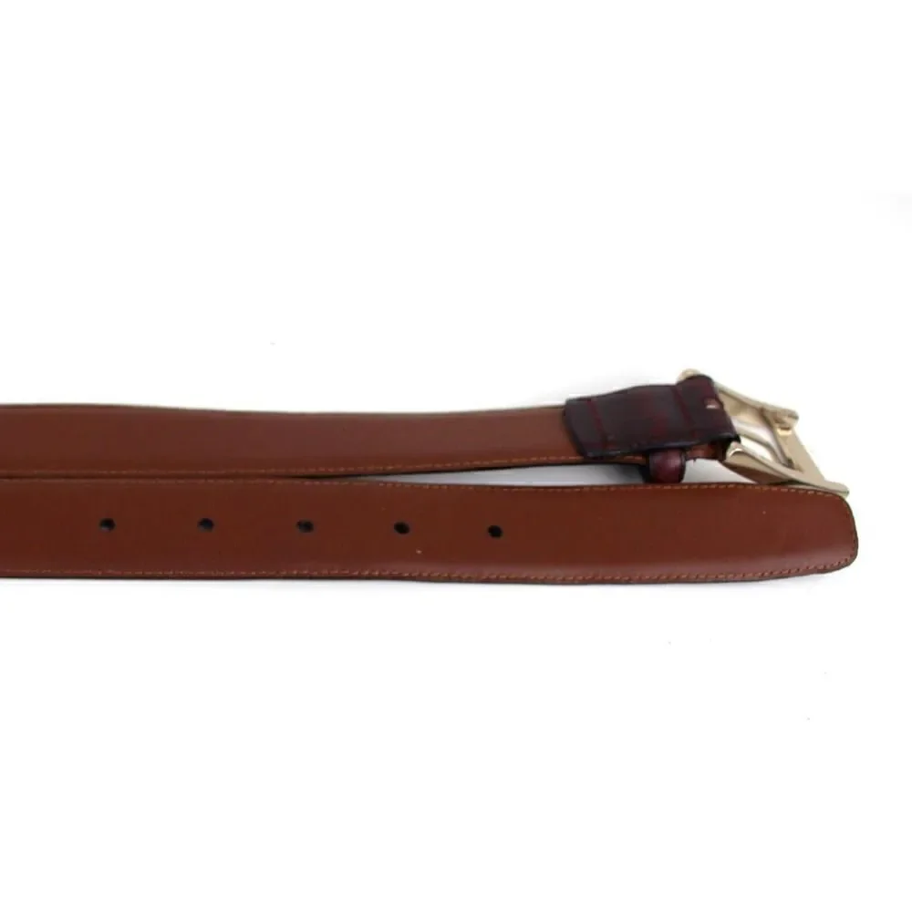 Men's Wearhouse BROWN GENUINE LEATHER 1 1/8